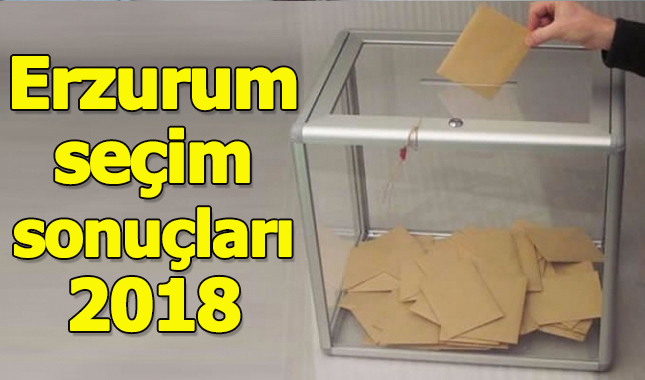 Erzurum seçim sonuçları 2018 - 24 Haziran oy oranları