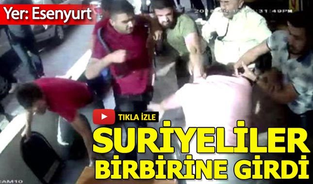 Esenyurt'ta Suriyeliler birbirine girdi