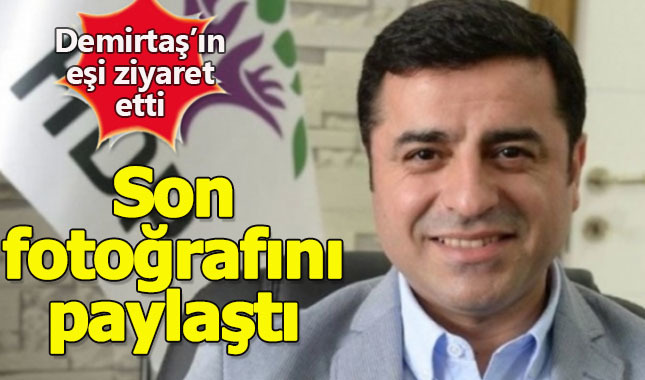 Eşi, Selahattin Demirtaş'ı ziyaret etti, son fotoğrafını paylaştı