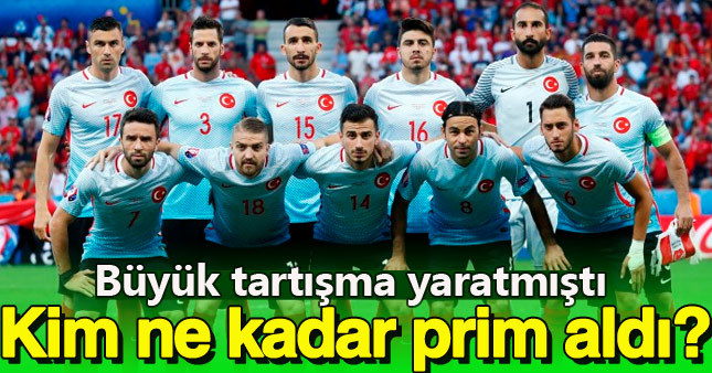 Euro 2016'da millilere dağıtılan primler belli oldu