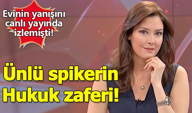 Evinin yanışını canlı yayında izleyen haber spikeri Gülbin Tosun açtığı davayı kazandı