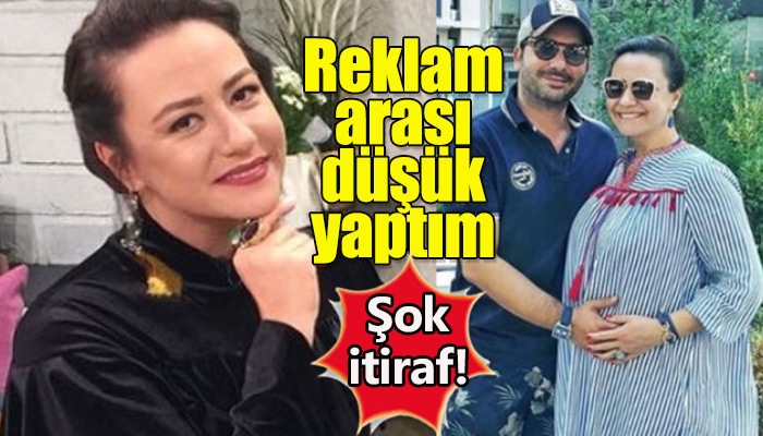 Ezgi Sertel'in reklam arasında düşük yapması