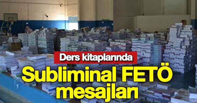 FETÖ ders kitaplarında subliminal mesaj