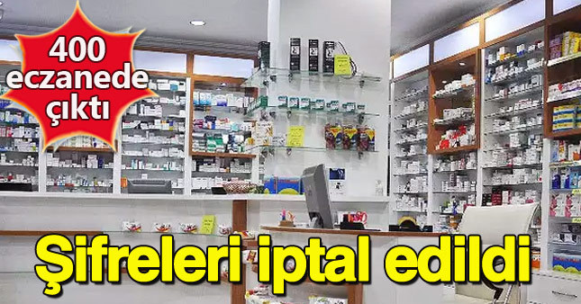 FETÖ'cü 400 eczanenin SGK şifreleri iptal edildi