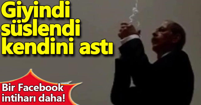 Facebook canlı yayınında kendini astı!
