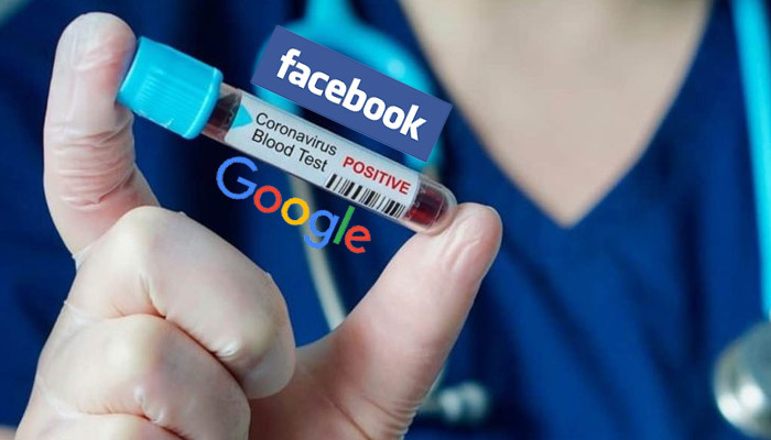Facebook ve Google, korona virüsüyle mücadele ediyor