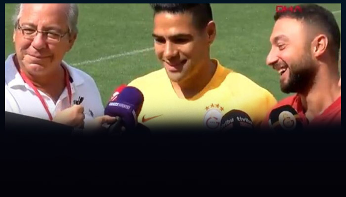 Falcao ilk röportajında Türkçe şov yaptı