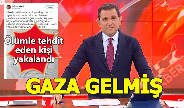 Fatih Portakal'a ölüm tehdidinde flaş gelişme