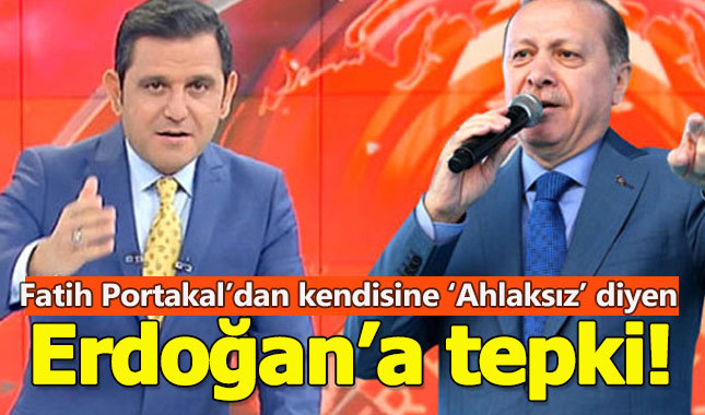 Fatih Portakal'dan Cumhurbaşkanı Erdoğan'a 'Edepsiz' cevabı