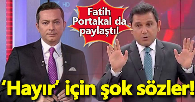 Fatih Portakal’dan sert sözler