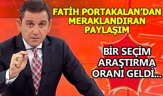 Fatih Portakal'ın seçim öncesi meraklandıran paylaşımı