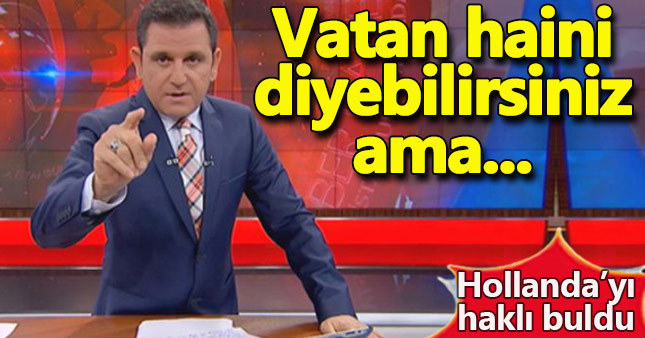 Fatih Portakal'ın tepki çeken Hollanda yorumu