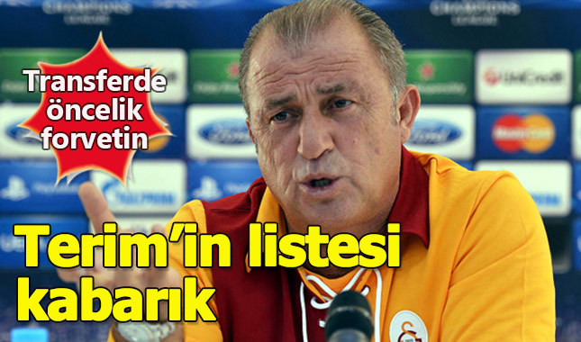 Fatih Terim forvete dünya yıldızı istiyor