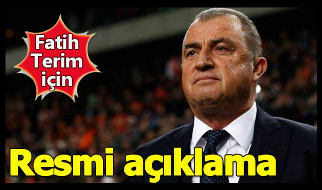Fatih Terim için resmi açıklama geldi