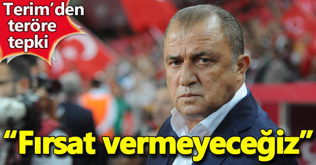 Fatih Terim'den teröre tepki