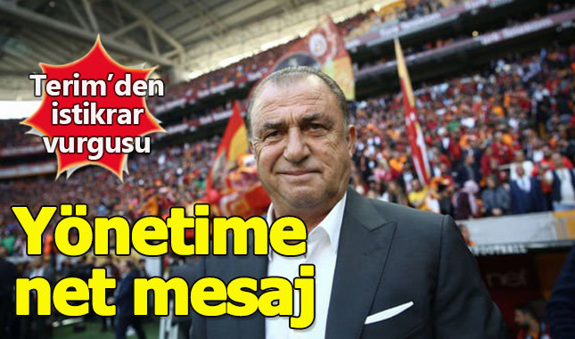 Fatih Terim'den yönetime net mesaj