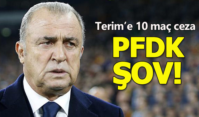 Fatih Terim'in cezası 10 maça çıkarıldı