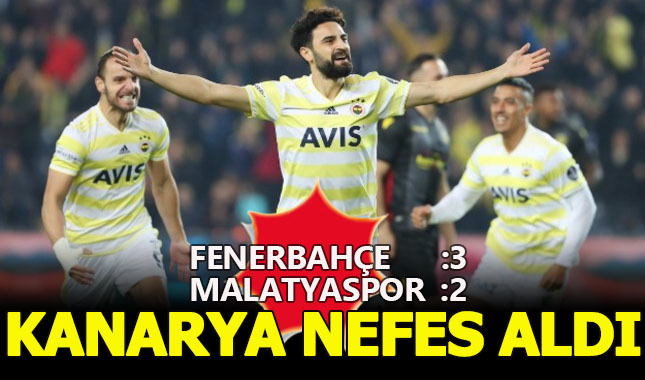 Fenerbahçe Kadıköy'de nefes aldı! 3-2