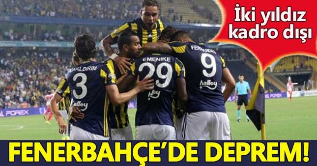 Fenerbahçe'de Emenike ve Van Der Wiel kadro dışı!