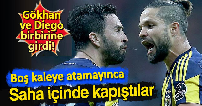 Fenerbahçeli futbolcular birbirine girdi
