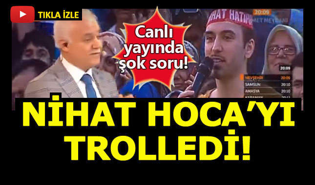 Fenomen bu kez Nihat Hatipoğlu'nu trolledi