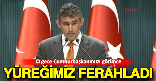 Feyzioğlu: Cumhurbaşkanımızı görünce yüreğimiz ferahladı