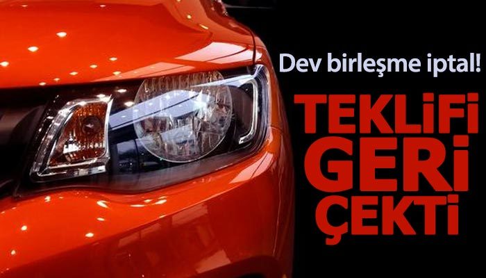 Fiat Chrysler, Renault ile birleşme teklifini geri çekti