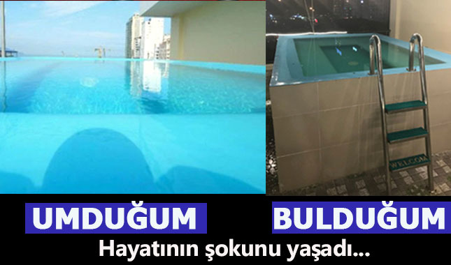 Fotoğraflarını beğenerek rezervasyon yaptığı otel resmen hayatı özetledi