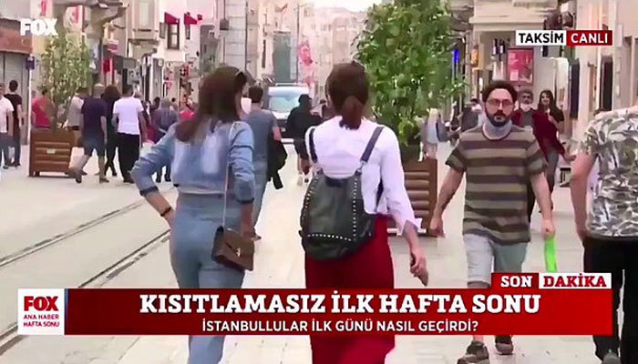 Fox Haber canlı yayınında skandal el hareketi!