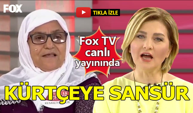 Fox TV'de Kürtçe konuşmaya sansür