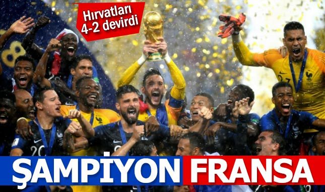 Fransa 4-2 Hırvatistan Maç Özeti - 2018 Dünya Kupası Final Maçı