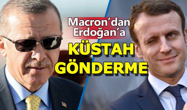 Fransa Cumhurbaşkanı Macron'dan Erdoğan'a küstah gönderme