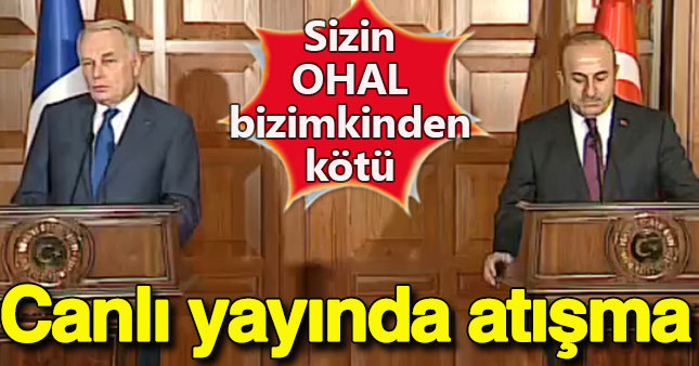 Fransa Dışişleri Bakanı ile Ankara’da ‘OHAL’ gerginliği