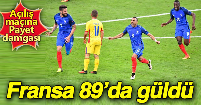 Fransa Euro 2016'ya galibiyetle başladı