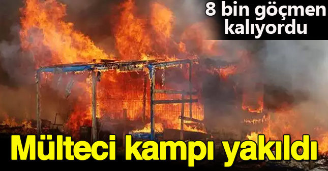 Fransa'da göçmen kampı ateşe verildi