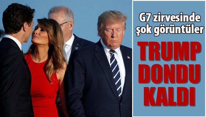 G7 zirvesinde ilginç görüntüler ortaya çıktı