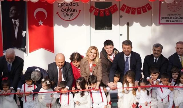 GÜLBEN ERGEN 60. ANAOKULU'NU ADIYAMAN'DA AÇTI