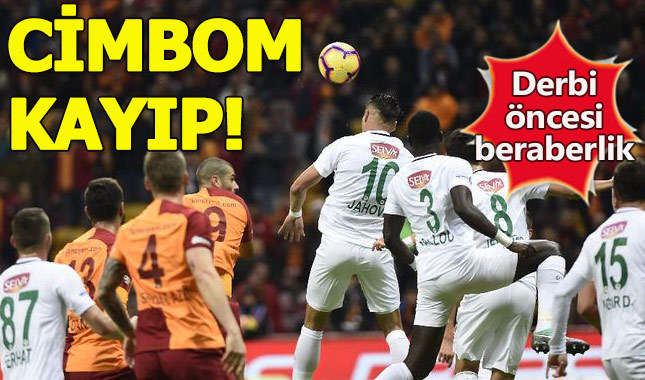 Galatasaray - Konyaspor ile berabere kaldı