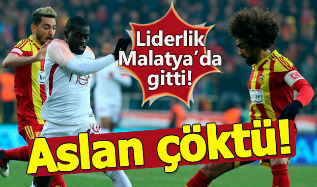 Galatasaray, Malatya'da liderliğe veda etti