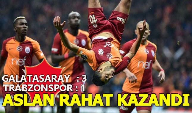 Galatasaray 3-1 Trabzonspor Geniş Maç Özeti