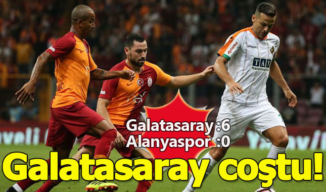 Galatasaray evinde Alanyaspor'u 6-0'la geçti (Maç Özeti)
