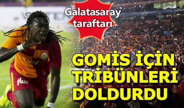 Galatasaray taraftarından Gomis'e maskeli destek