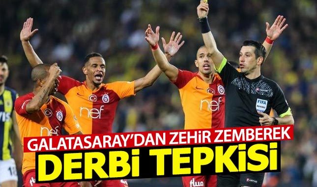 Galatasaray'dan zehir zemberek derbi açıklaması