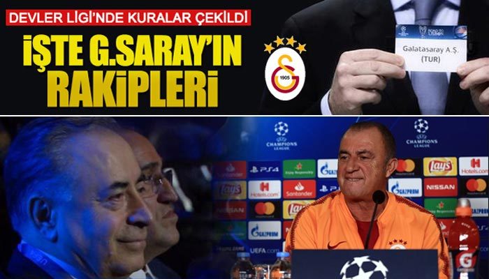 Galatasaray'ın rakipleri belli oldu | 2020 Şampiyonlar Ligi grup kuraları