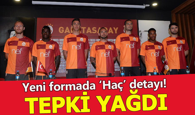 Galatasaray'ın yeni formasında tepki çeken 'haç' detayı
