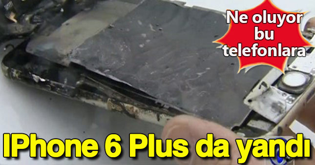 Galaxy Note 7'nin ardından IPhone 6 Plus da yandı!