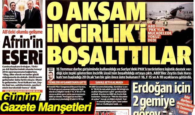 Gazete Manşetleri oku 28 Mart 2018