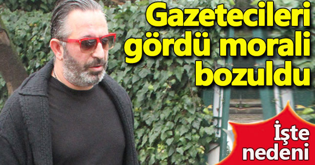 Gazetecileri gören Cem Yılmaz'ın morali bozuldu