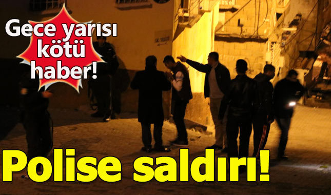 Gaziantep'te polislere saldırı: 1 polis yaralı