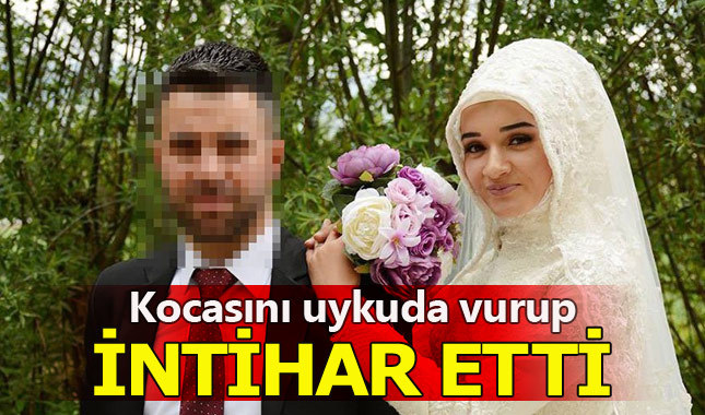 Genç kadın kaçarak evlendiği kocasını vurup intihar etti